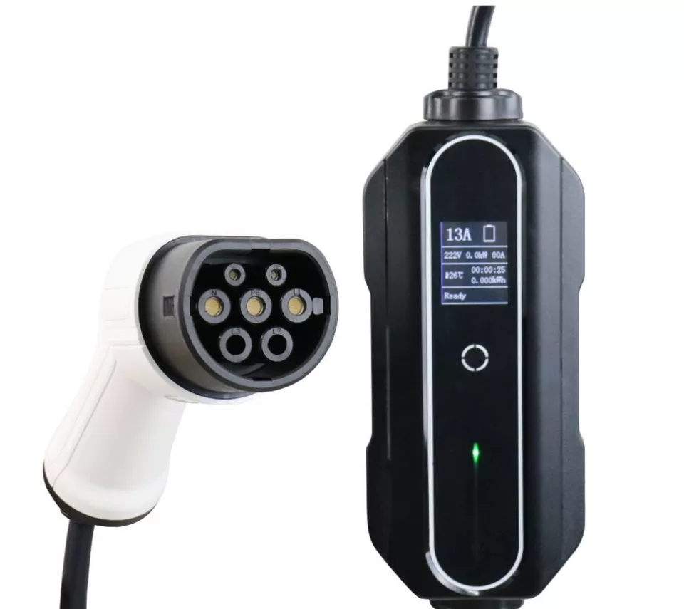 Portable Ev Charger 16A Adjustable - Caricatore EV Portatile 2026 con Display,