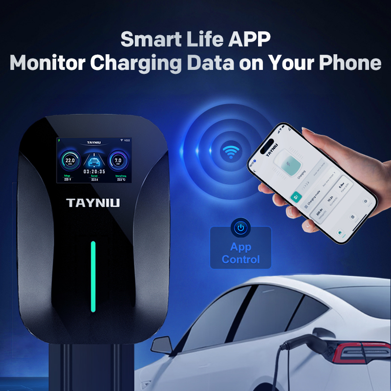 Ev Charger 7Kw Single Phase - Caricatore EV TAYNIU 7KW con Controllo