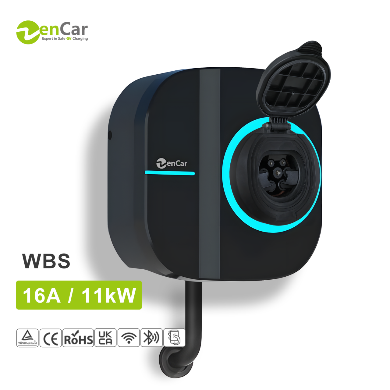 Ev Charger 11Kw Three Phase - Zencar WBS 11kW Smart Wallbox Caricatore