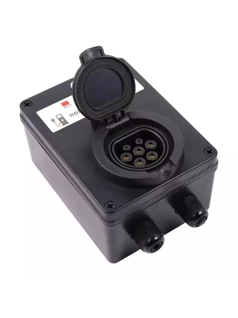 Ev Charging Socket Type 2 22Kw - Scatola a muro in plastica per