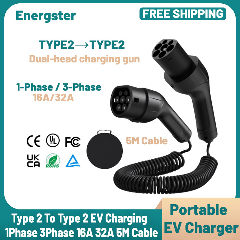 Ev Charging Cable 5M 22Kw - Cavo di ricarica EV portatile da