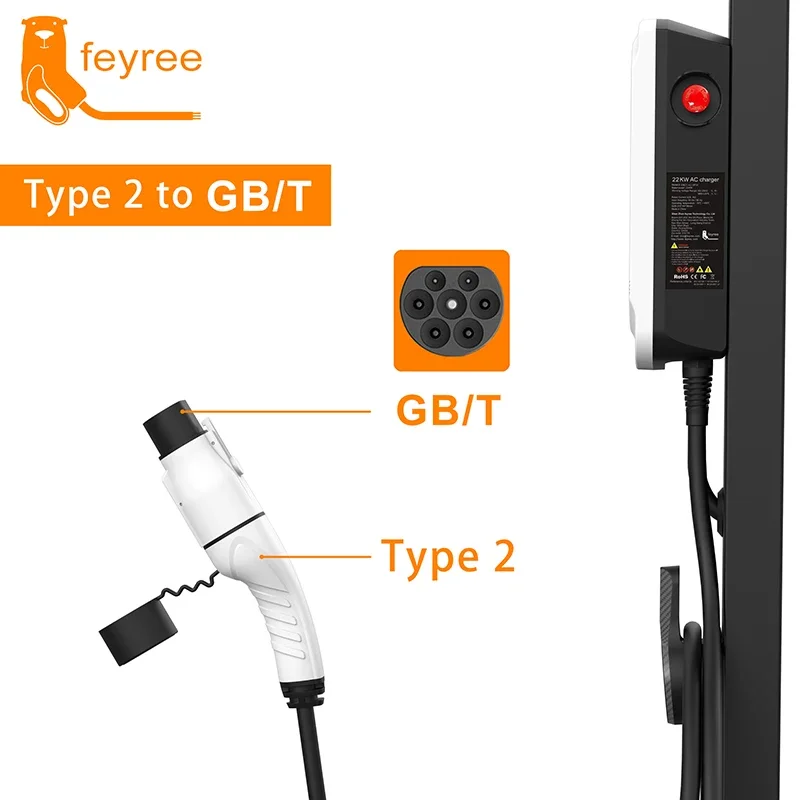 Ev Charger Adapter Type 2 To Type 1 - Adattatore per caricabatterie Feyree EV tipo