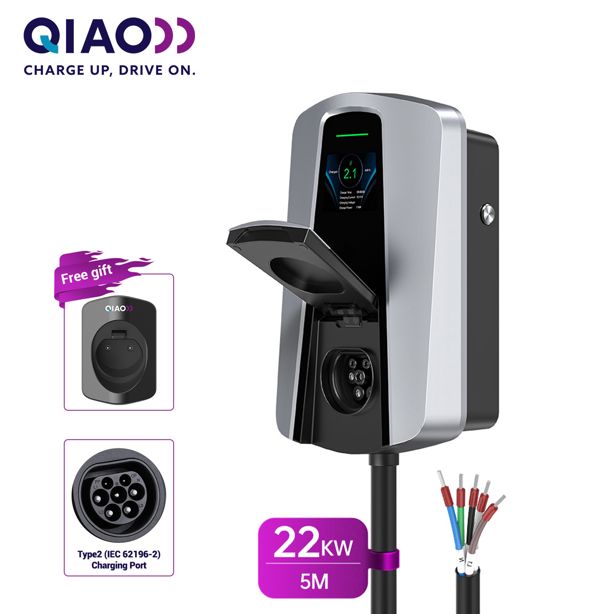 Ev Charger 11Kw Three Phase - Stazione di ricarica domestica per veicoli
