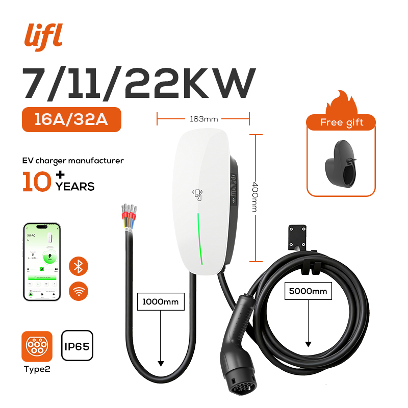 Ev Charger 22Kw Wallbox Type 2 - Lifl 7kW 11kW 22kW Wallbox Caricatore