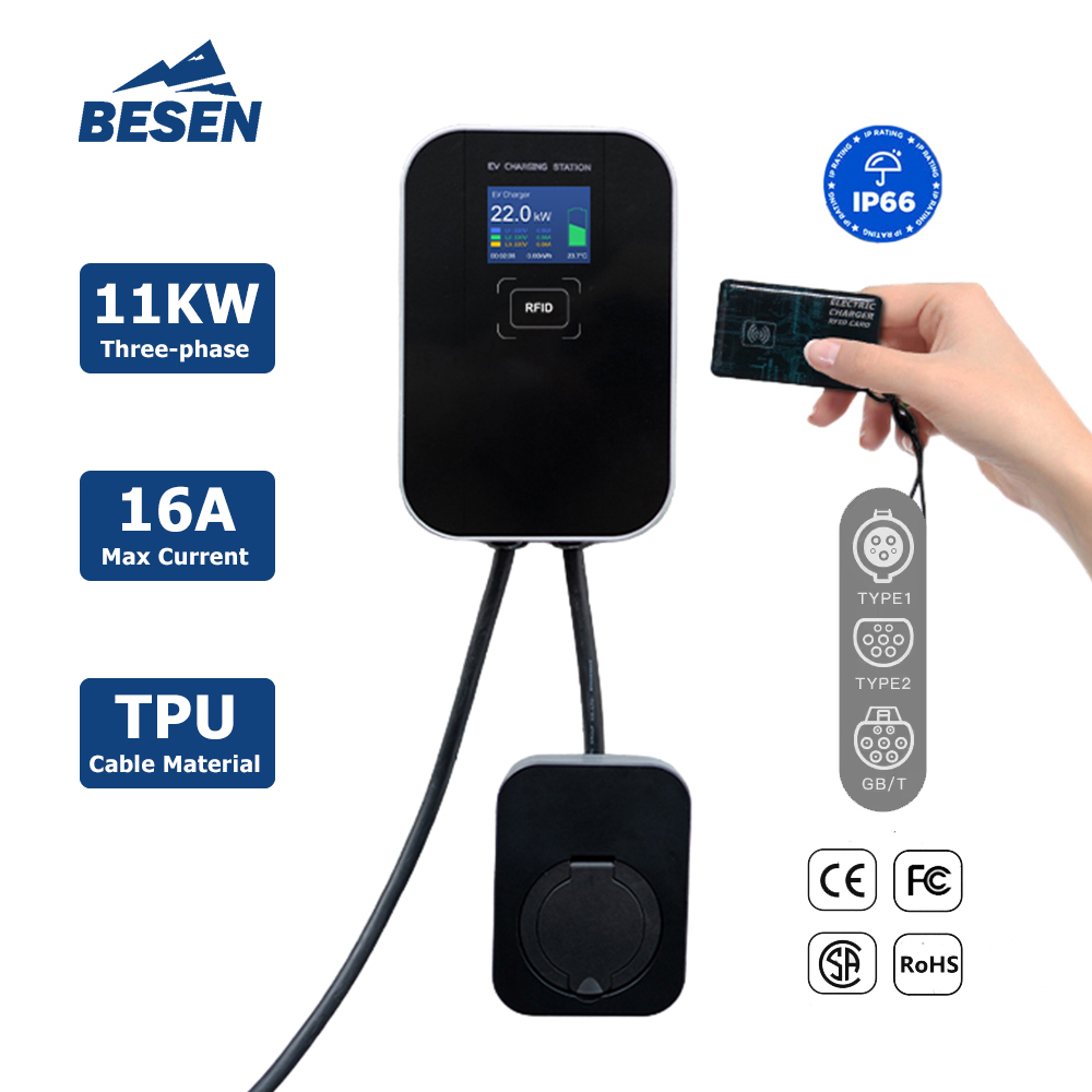 Evse Charging Station Rfid - EVSE IP66 EV WALLBOX SCHEDA RFID