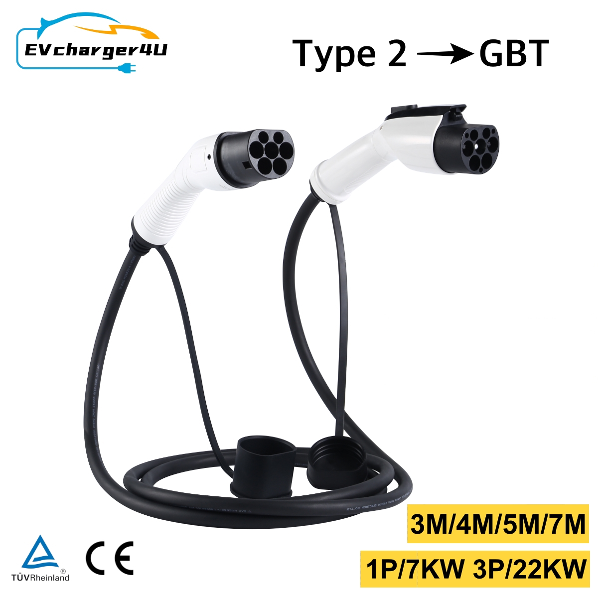 EVcharger4U Type2 a GBT EV cav - Ev Charging Socket Type 2 22Kw recensione e prezzo