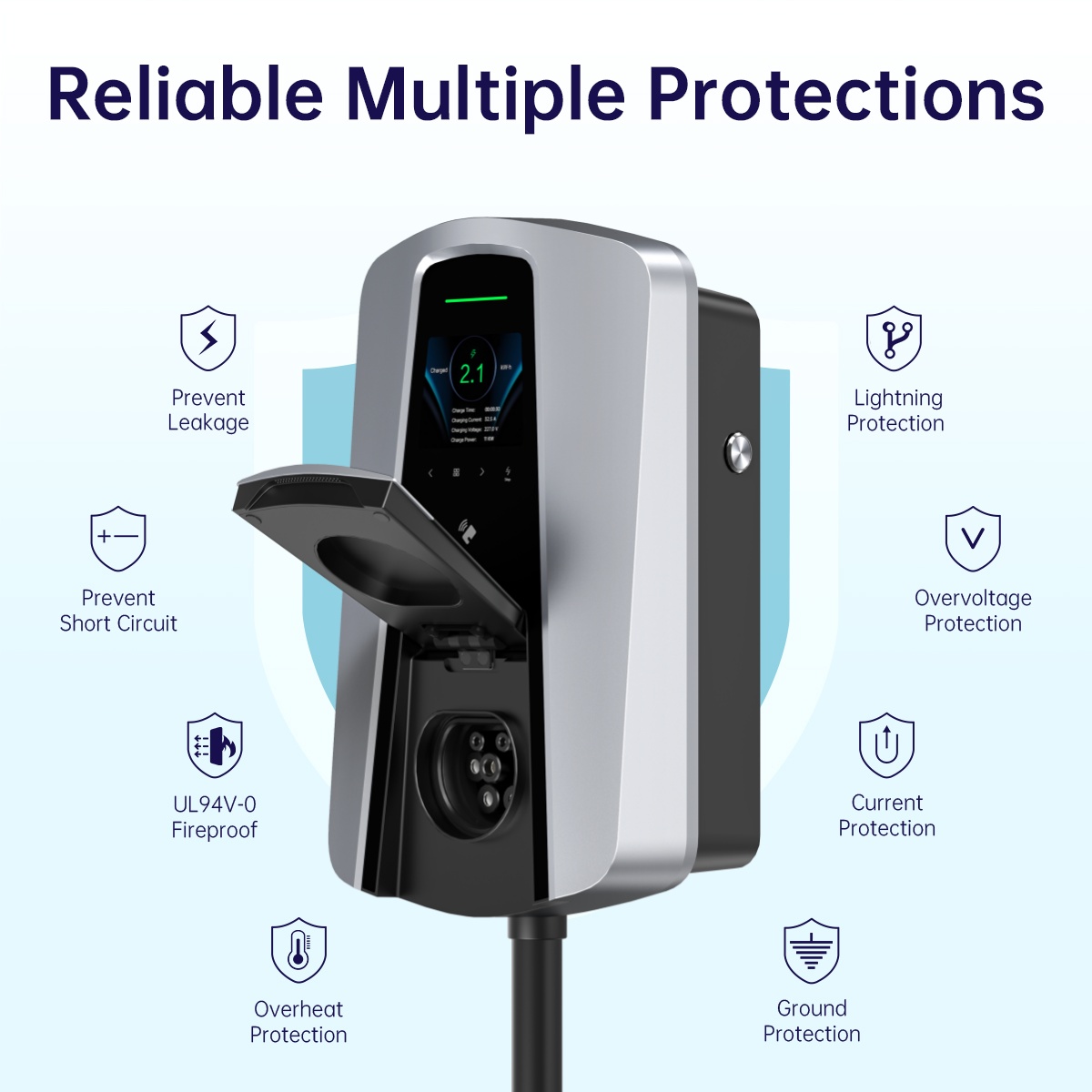 Caricatore EV 7.4KW Tipo 2 con - Ev Charger 22Kw Wallbox Type 2 recensione e prezzo