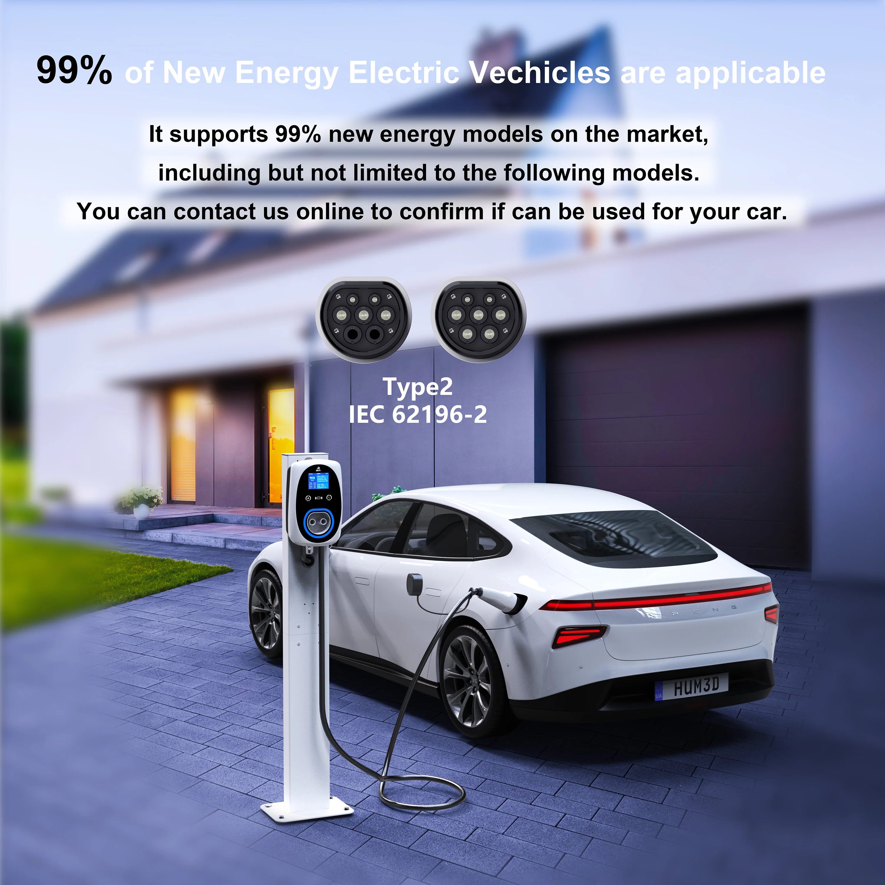 GWUYU EV Caricatore 32A 7.6KW  - Ev Charger 22Kw Wallbox Type 2 recensione e prezzo