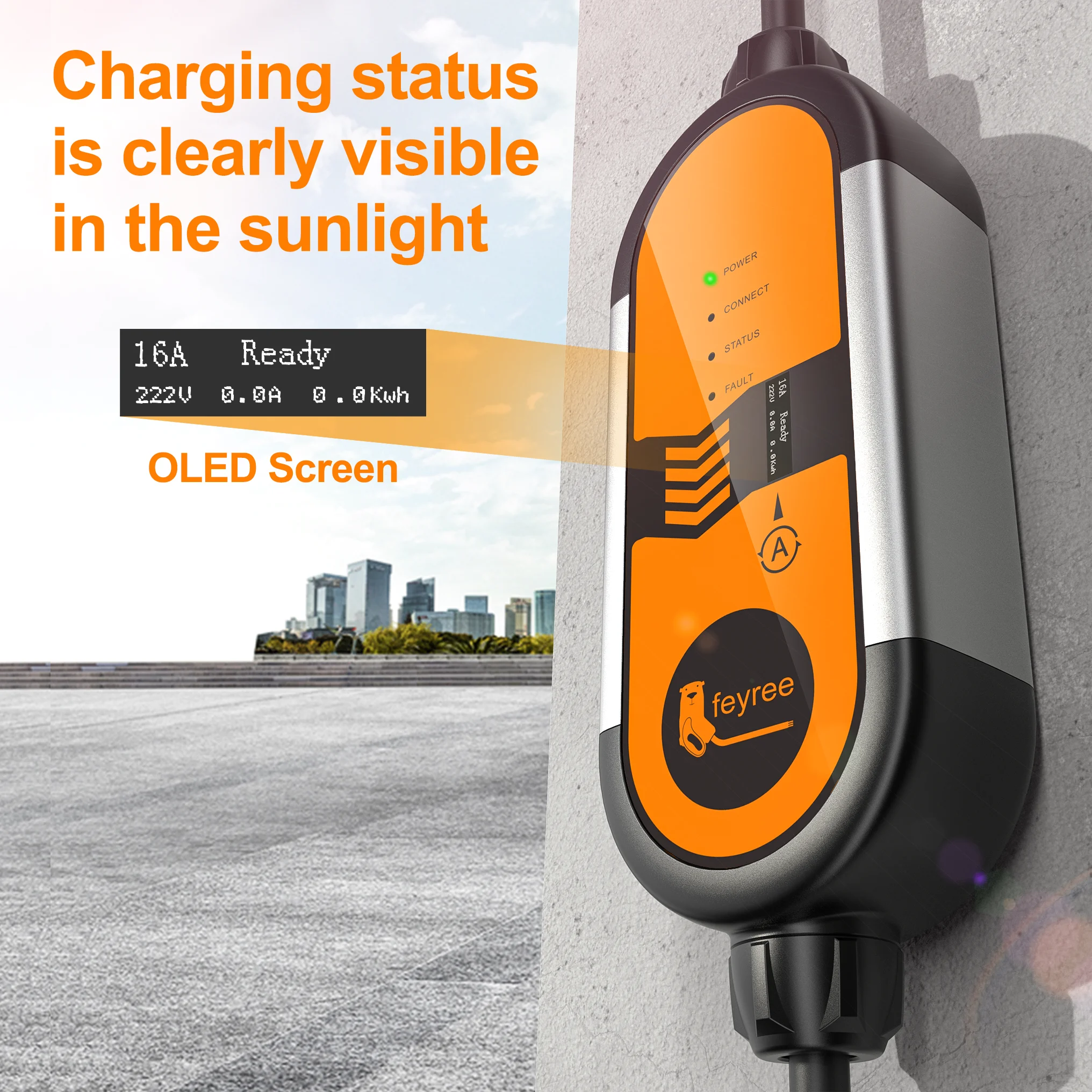 Caricabatterie EV Portatile Fe - Portable Ev Charger 16A Adjustable recensione e prezzo