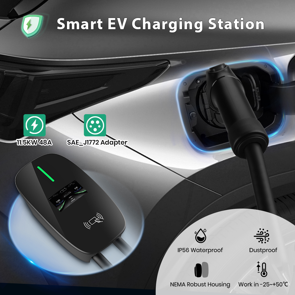 Caricatore EV Junsun di livell - Evse Charging Station Rfid recensione e prezzo