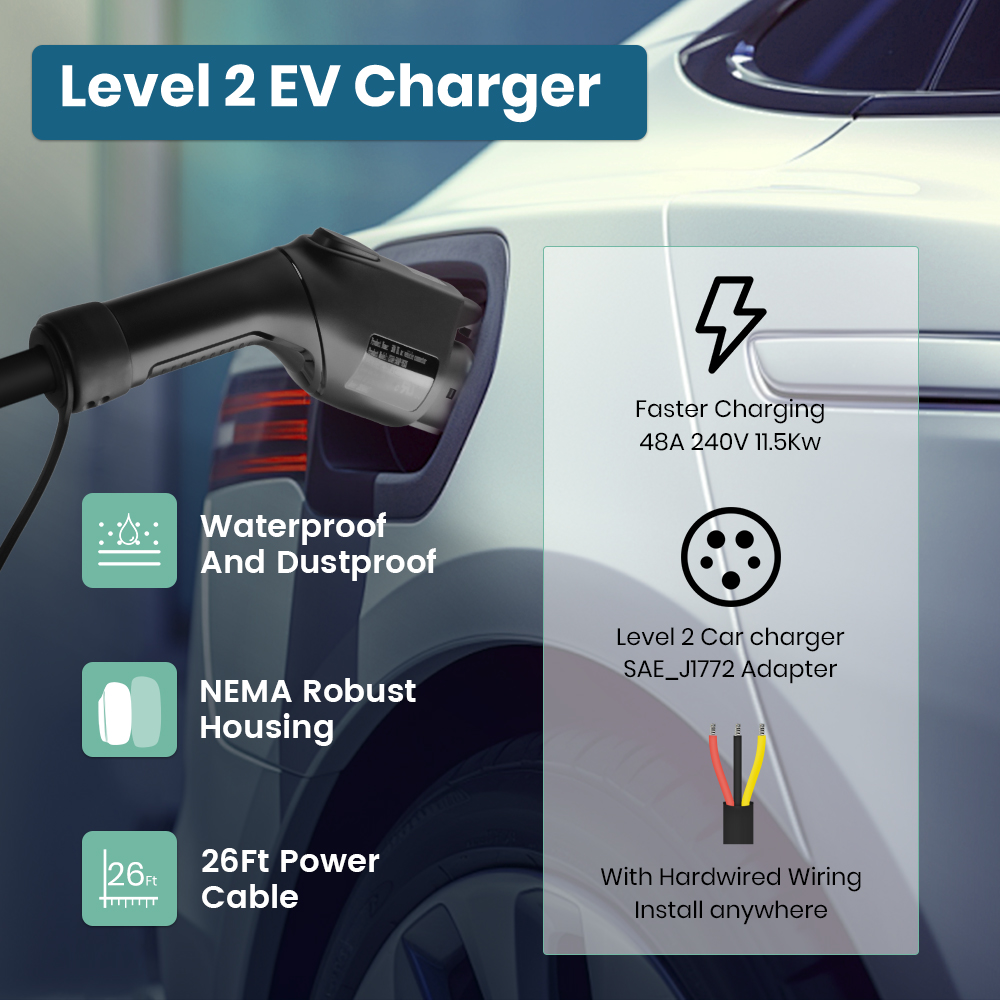 Caricatore EV Junsun di livell - Evse Charging Station Rfid recensione e prezzo
