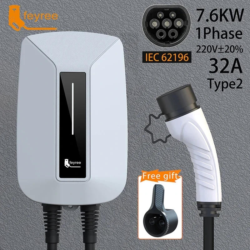 Caricatore EV Feyree con Cavo  - Ev Charger 7Kw Single Phase recensione e prezzo