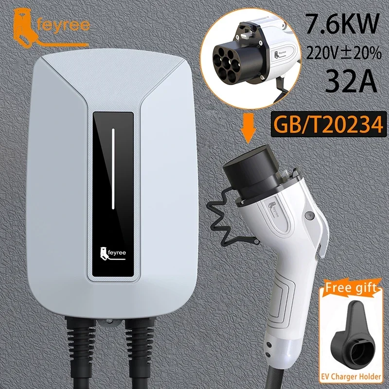 Caricatore EV Feyree con Cavo  - Ev Charger 7Kw Single Phase recensione e prezzo