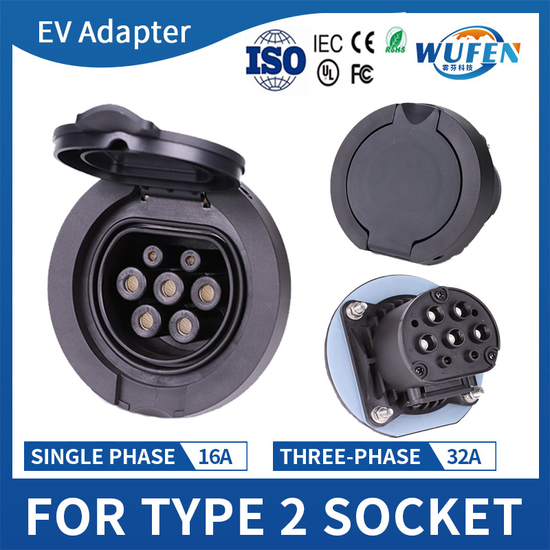 WUFEN Tipo 2 Presa femmina Con - Ev Charging Socket Type 2 22Kw recensione e prezzo