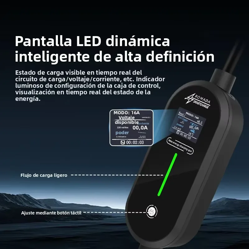 ROMADA 7KW 32A EV caricatore p - Portable Ev Charger 16A Adjustable recensione e prezzo