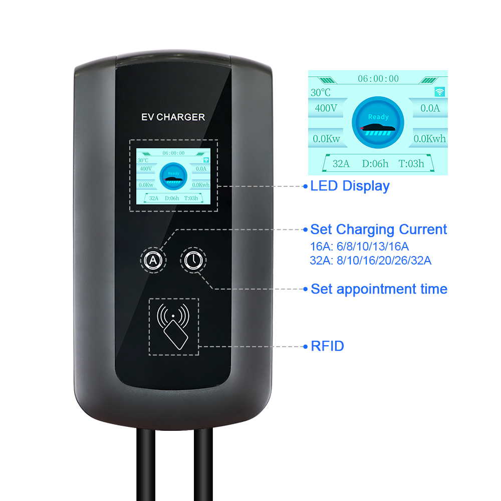 Kolanky 32A 7.2/22KW Stazione  - Ev Charging Cable 5M 22Kw recensione e prezzo