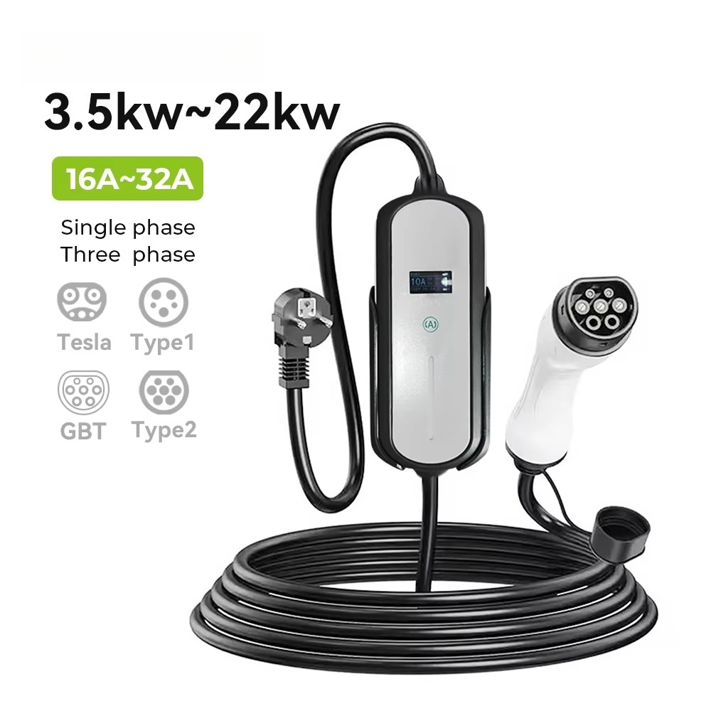 Caricatore EV portatile monofa - Ev Charger 7Kw Single Phase recensione e prezzo