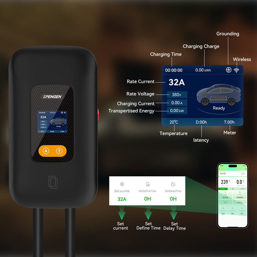 Stazione di Ricarica EV IPENGE - Ev Charger 22Kw Wallbox Type 2 recensione e prezzo